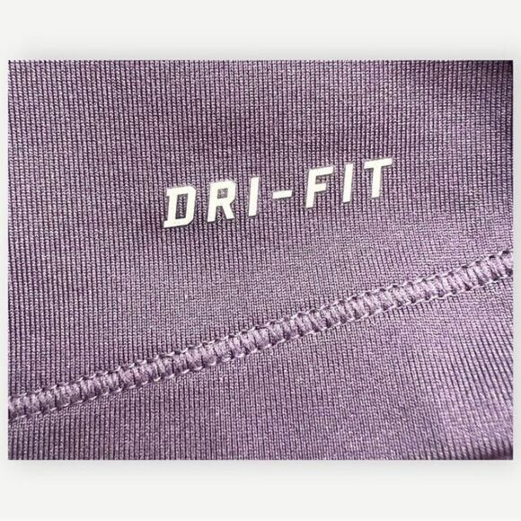 Nike Dri-Fit Long Sleeve Purple Pullover Cowlneck Top with Thumb Holes. Small. - Picture 3 of 10
